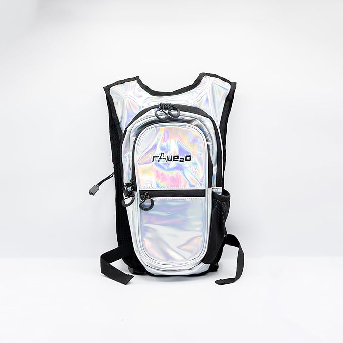 Rave Hydration Backpack β Anti-Theft Festival Hydration Pack with 1.5L Leakproof TPU Bladder β Slim, Insulated Water Pack with Secret Pockets & Breathable Back β for Raves, Music Festivals, EDC