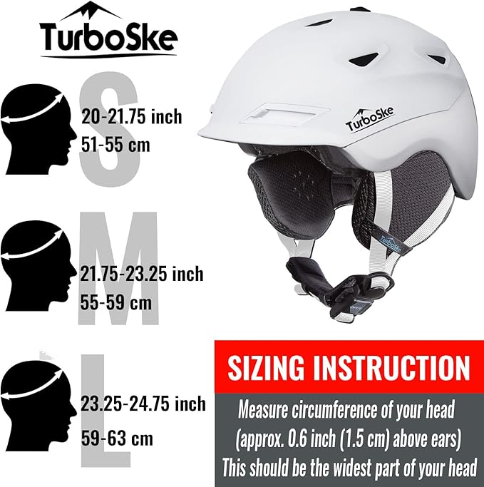 Ski and Snowboard Helmet - Active Ventilation, Audio Compatible Snow Sports Luxury Helmet With ASTM Standard Safety for Men, Women and Youth