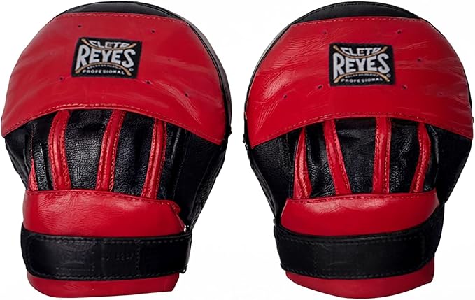 CLETO REYES Boxing Punching Mitts, Focus Sparring Striking Training Punch Pads, MMA, Kickboxing, Muay Thai, Leather