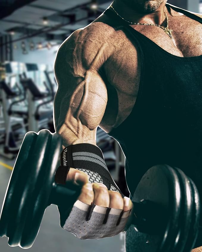 Workout Gloves Weight Lifting Gloves Palm Support Protection for Men Women, Exercise Gloves Sports for Training, Fitness, Gym,