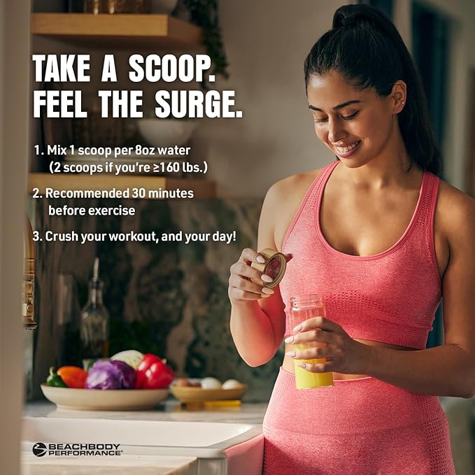 BODi Energize Pre Workout Powder - Beta-Alanine, Quercetin & Low-Dose Caffeine Formula for Enhanced Energy & Focus, Increase Energy & Endurance Supplement, Fruit Punch, 40 Servings