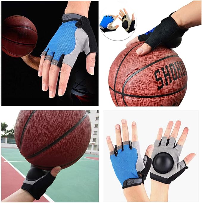 Basketball Dribble Skill Training Assistants,Basketball Dribbling Gloves Finger Training Anti Grip Dribble Gloves for Kids Youth and Adult