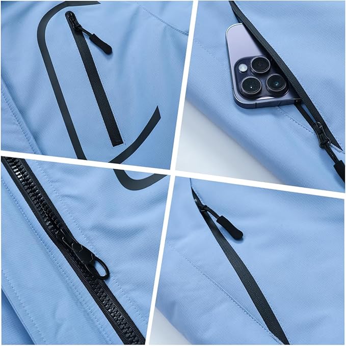 MOERDENG Women's Waterproof Ski Jacket Warm Winter Coat Outdoor Windbreaker Hiking Snowboarding Jacket