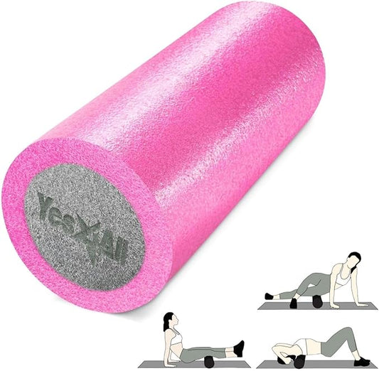 Yes4All High-Density EPP Round Back Roller Foam, Exercise Foam Roller for Yoga, Pilates & Stretching - 12, 18, 24, 36 inch