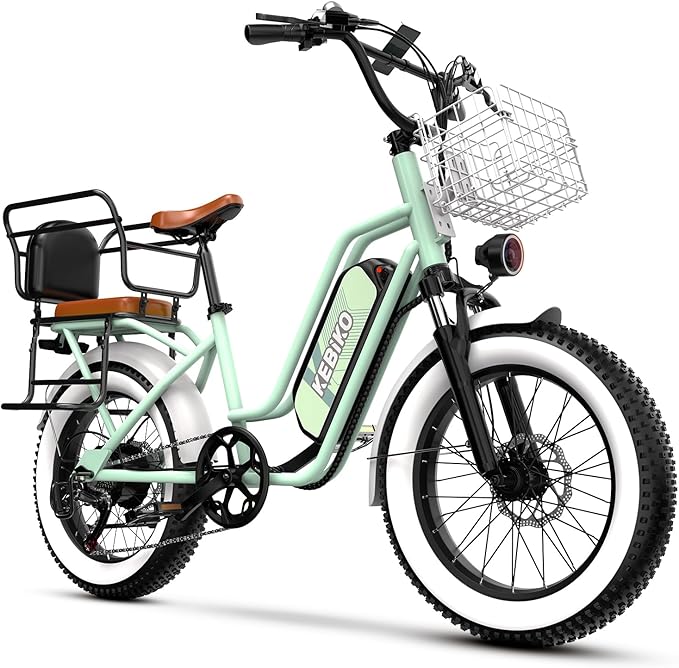 1500W Electric Bike for Adults,48V 20/60Ah Removable Battery Max Range 80Miles & 30MPH Electric Bicycle,20''ร4" Fat Tire Ebike,Adult Electric Bicycles for Commute Beach Snow,E-Bike UL Certified