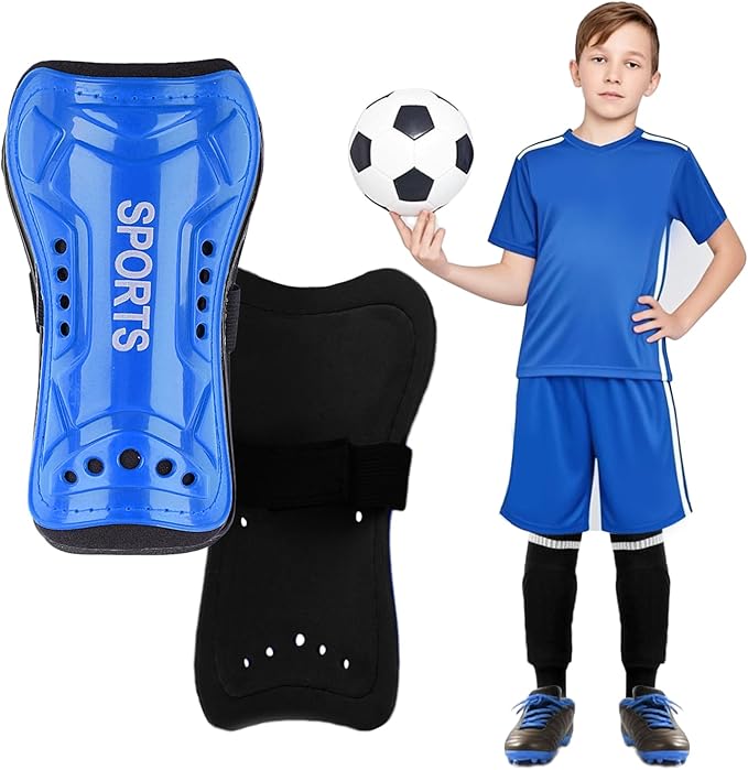 Youth Soccer Shin Guards for Kids Shin Pads Child Calf Protective Gear Protective Soccer Equipment for Boys Girls Children 3-15 Years Old