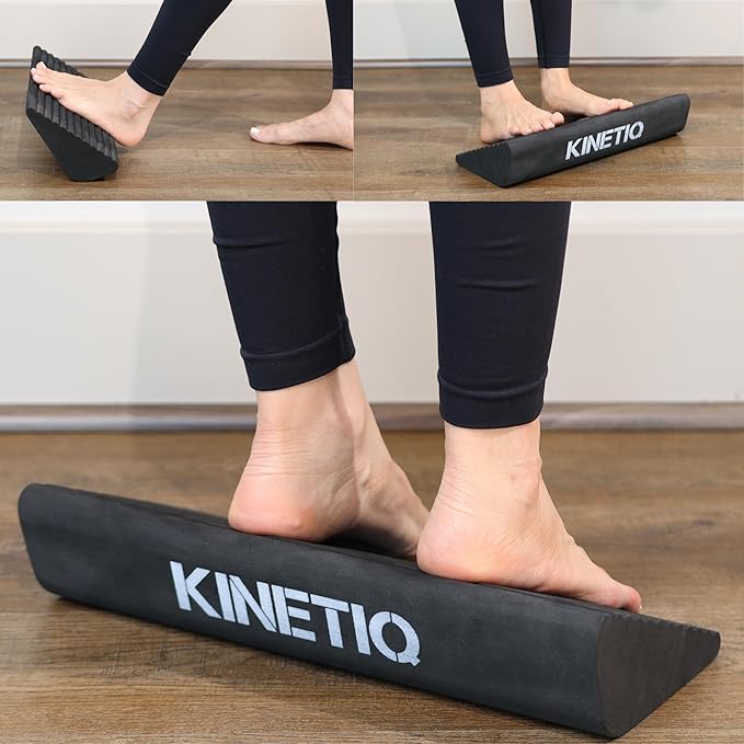 Plantar Fasciitis Relief Foot and Calf Stretcher – Ankle Strengthener, Achilles Tendonitis Relief, Calf Roller, Incline Board for Calf Stretching, Foot Rocker, Rocking Slant Board