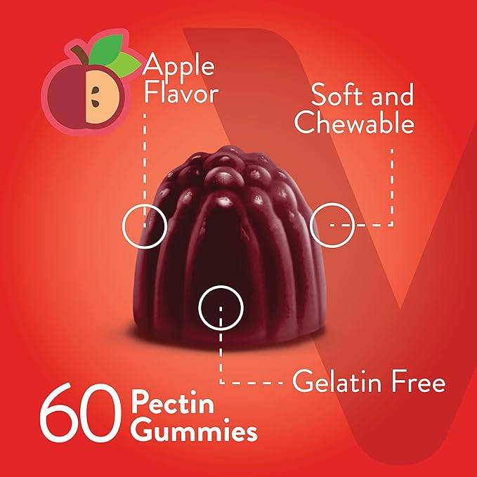 Viteey Apple Cider Vinegar Gummies and Ginger – 1000 mg ACV Gummies for Weight Loss, Detox and Digestion – Vegan, Gluten-Free – 60 Count