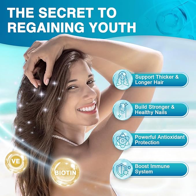 DRFOSTER Marine Collagen Peptides Powder with MSM + GC, Multi Type I & III Collagen with Hyaluronic Acid, Vitamin C & E for Skin, Hair & Nails, Wild-Caught Fish, 50 Servings