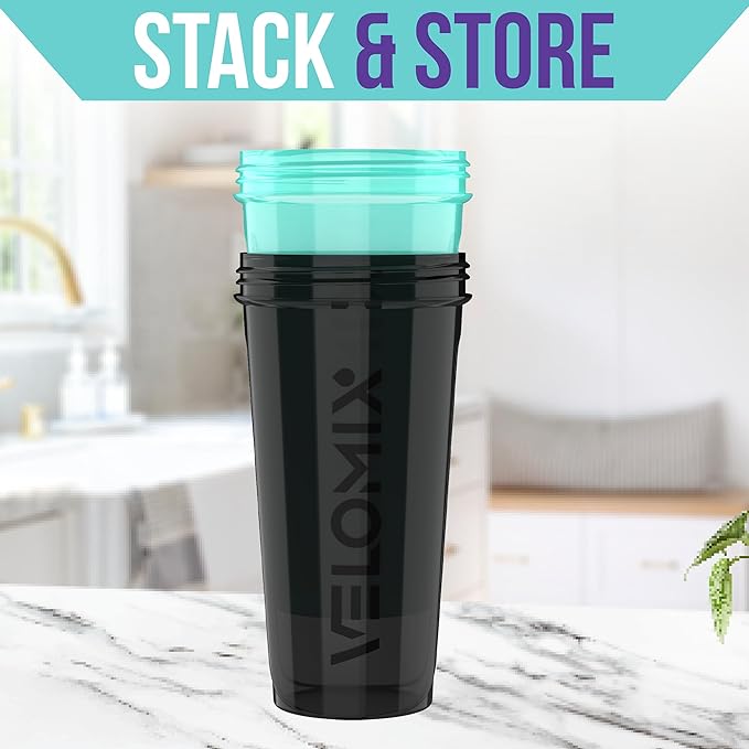 '-2 Pack- 28 oz Protein Shaker Bottles for Protein Mixes - 2x Wire Whisk | Leak Proof Shaker Cups for Protein Shakes | Protein Shaker Bottle Pack (Black/Turquoise)