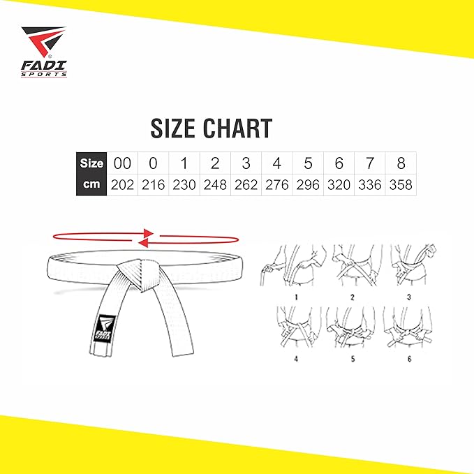 Martial Arts Belt for Karate, Judo, Aikido and Taekwondo - Durable Cotton-Polyester Blend for Adults and Kids