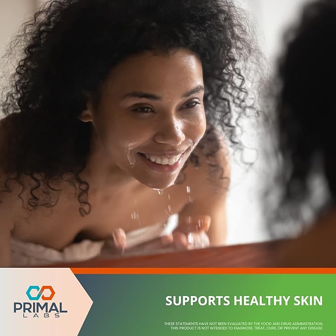 Primal Health Hydrolyzed Collagen Peptides - Multi Collagen Blend - Promotes Healthy Hair, Nails, Skin, & Joints - Non-GMO & Keto Friendly - Unflavored Protein Powder - 30 Servings