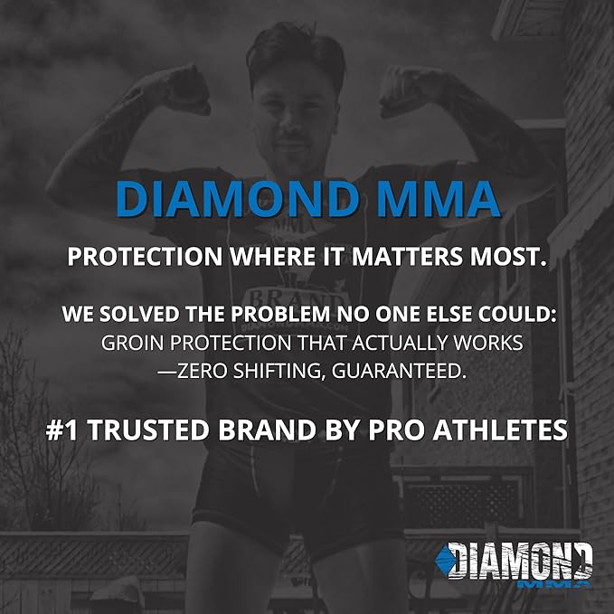 Diamond MMA Compression Short Built-in Jock Strap & Athletic Cup Groin Protection System