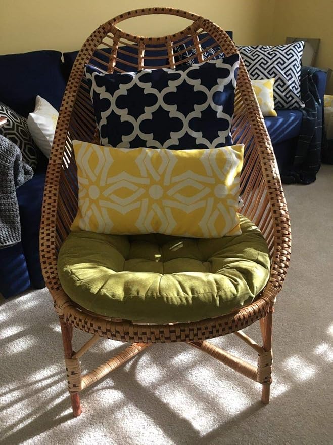 Tiita Indoor/Outdoor Floor Pillows Cushion 22"x22" Round Seat Cushions for Patio Garden, Meditation Cushion for Yoga Living Room Sofa Balcony, Coffee