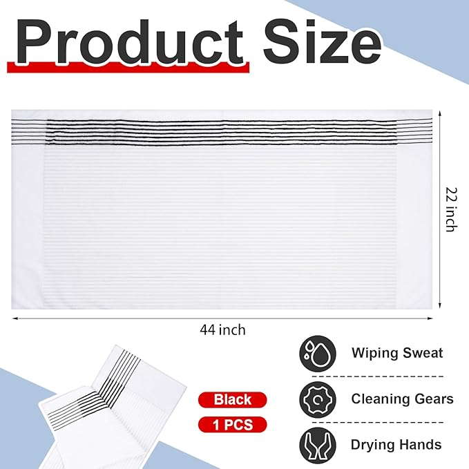 Mixweer Caddy Golf Towel 22" x 42" Large Caddy Towel Camping Sport Towels Cotton Soft Towels for Man Golf Lovers