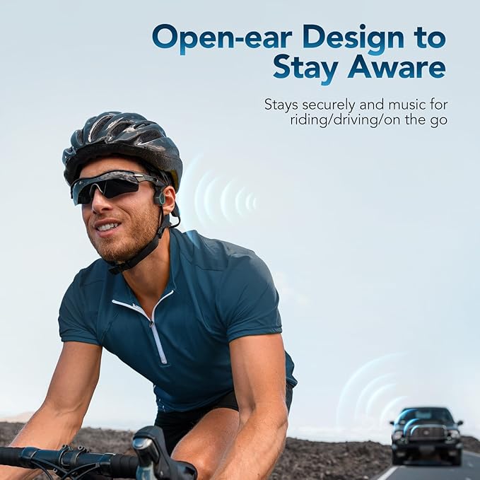 AGPTEK X15 Waterproof MP3 Player with Bluetooth 5.3 for Swimming, 32GB Non-in-Ear Bone Conduction Headphones for Running, Cycling, Sports