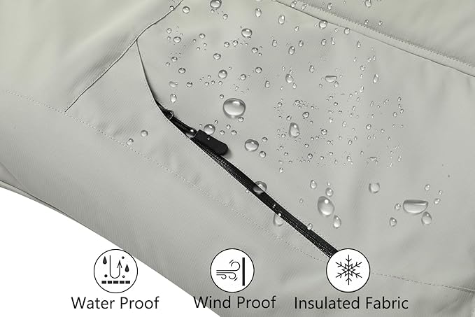 MOERDENG Women's Waterproof Ski Jacket Warm Winter Snow Coat Mountain Windbreaker Hooded Raincoat Jacket