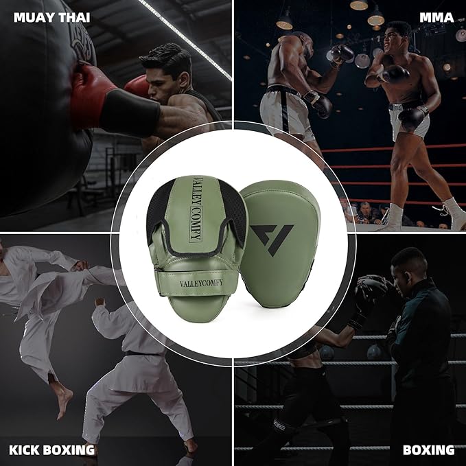 Valleycomfy Boxing Punching Mitts,Boxing Pads Mitts for Men,Ideal for Boxing Training,Kickboxing,Martial Arts