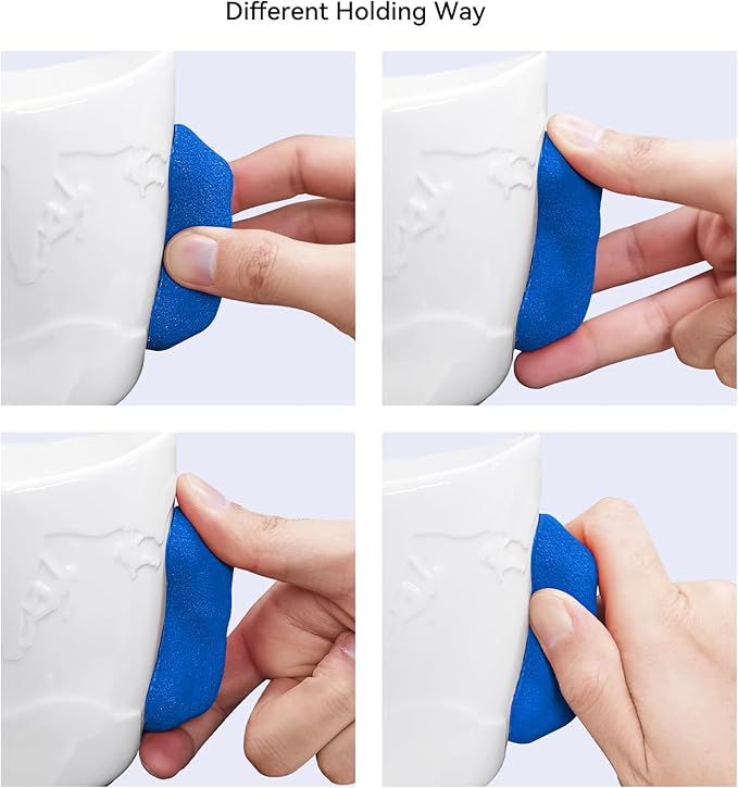 TWO STONES Rock Climbing Coffee Mug for Rock Climber as Rock Climbing Gift for Climbers (White + Blue)