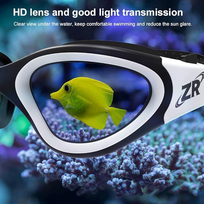 ZIONOR G1 Polarized Swimming Goggles for Unisex Adult Women Anti Fog 100% Anti UV Diving Goggles