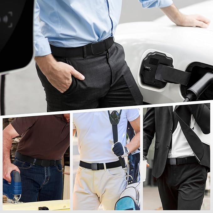 Tactical Men's Nylon Belts,5 Pack Mens Belts Casual,Military Canvas Outdoor Metal-free Belts