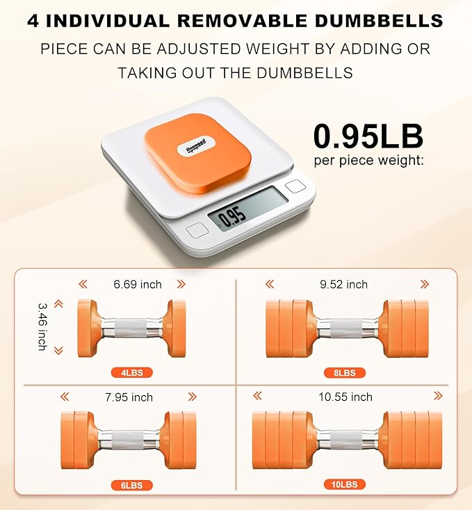 15LB 20LB 50LB Adjustable Dumbbell Set Free Weights Dumbbells Set for Women Men Hand Weights Sets Adjust Dumbbell Weight Sets for Home Gym Exercise Workout Strength Training Equipments