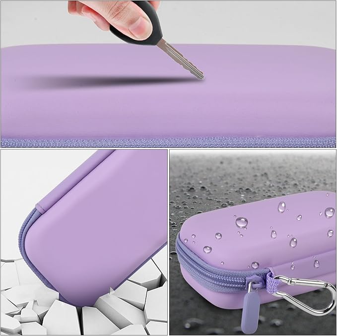 MP3 & MP4 Player Case for SOULCKER/G.G.Martinsen/Grtdhx/iPod Nano/Sandisk Music Player/Sony NW-A45 and Other Music Players with Bluetooth. Fit for Earbuds, USB Cable, Memory Card - Purple