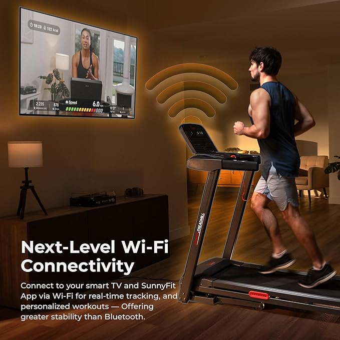 Sunny Health & Fitness Smart Wi-Fi Treadmills