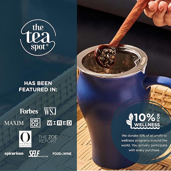 The Tea Spot Organic Immunity Tea with Natural Vitamin C for Immune Support|Blend of Adaptogens, Elderberry, Orange Peel, Ginger, Basil, Lemon Peel & Valerian Root | Caffeine-Free 15 Tea Bags