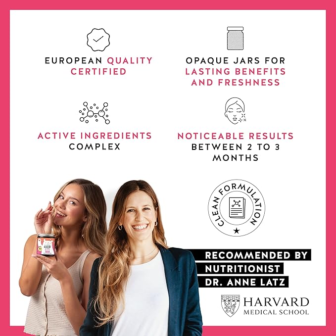 Biotin Gummies for Hair, Skin & Nails. 5,000 mcg High Potency Vegan Vitamins for Faster Hair Growth, Stronger Nails & Healthy Skin. with Vitamins C & E, 60 Gummies