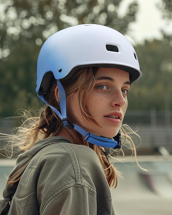 OutdoorMaster Skateboard Cycling Helmet - Two Removable Liners Ventilation Multi-Sport Scooter Roller Skate Inline Skating Rollerblading for Kids, Youth & Adults