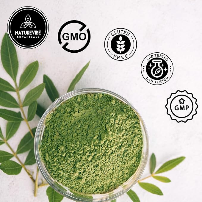 Naturevibe Botanicals Moringa Powder 5lbs | Made with Premium Quality Moringa Oleifera Leaf | Non GMO Gluten Free Vegan | Multi-Vitamin | Great in Drinks and Smoothies | 5 Pound Bulk Bag