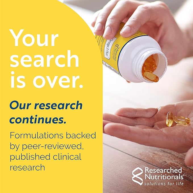 Researched Nutritionals Gut Health Supplements with Prebiotics & Probiotics for Women & Men - CoreBiotic - 3 Spore Based Probiotic Strains + Organic Prebiotic Fiber - Shelf-Stable (60 Capsules)