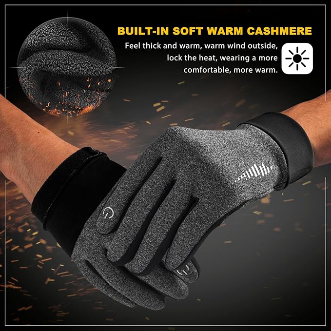 SIMARI Winter Gloves Women Men Ski Snow Gloves Liner Thermal Warm Touch Screen, Suit for Running, Cycling, Biking, Hiking, Driving, Walking, Typing, Freezer Work, Sports, Soccer, Shooting, Gaming 102