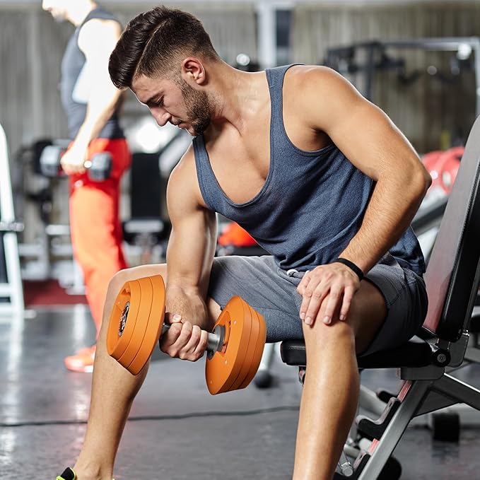 SKOK 25/55 lbs Pair Adjustable Dumbbells Set, Adjustable Weights Dumbbells Set for Men and Women with Anti-Slip Fast Adjust Weight by Turning Handle,Black Dumbbell with Tray