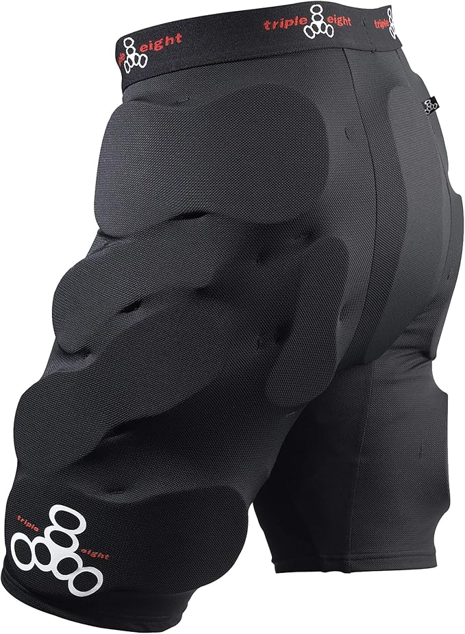 Triple Eight Bumsaver Padded Shorts for Skateboarding, Roller Skating, Roller Derby, Inline Skating, Snowboarding and Skiing