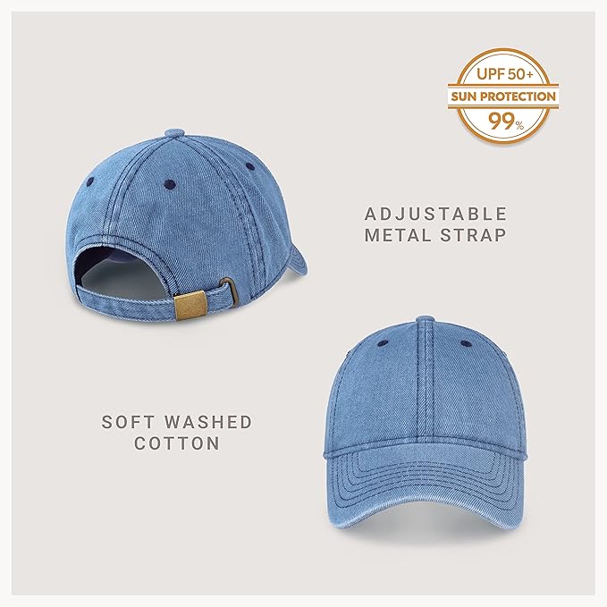 CHOK.LIDS Everyday Premium Dad Hat Unisex Cotton Baseball Cap for Men and Women Adjustable Lightweight Polo Style Curved Brim