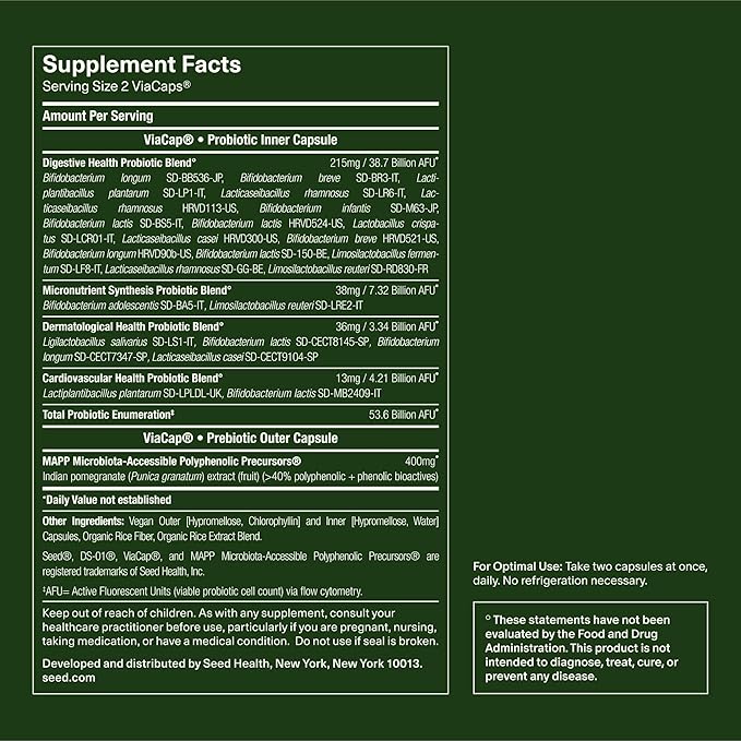 Seed 14 Day Gut Reset - Prebiotic and Probiotic for Women & Men - Digestive Health, Gut Health, Rapid Gut Recovery, Bloating & Constipation Relief - Vegan & Shelf-Stable - 28 Capsules (14-Day Supply)