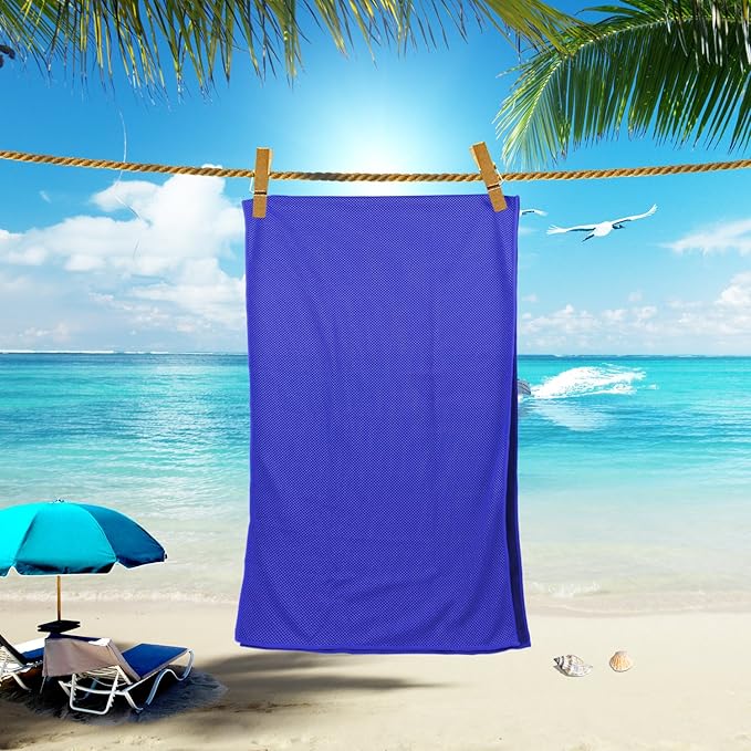 Cooling Towels 40 Pack 40"x 12", 160gsm Bulk Cool Towels, Soft Breathable, Super Absorbent, Quick Cold Towel, for Bowling, Yoga, Travel, Camping, Golf, Football, Hiking, Outdoor Work