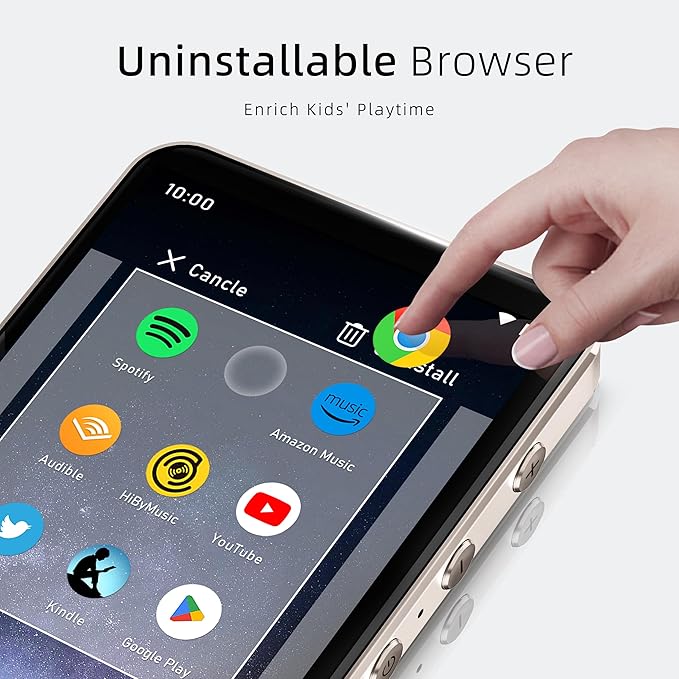 G7 MP3 Player with Bluetooth and WiFi- MP4 Player with Spotify and Camera, Android MP3 Player, Touchscreen 144GB MP4 Music Player with Speaker,Support YouTube, Audible