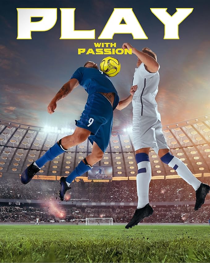 American Challenge Brasilia Soccer Ball – Soccer Ball Size 5, 4, 3 & 2 – for Youth & Adults – Ideal for Practice, Training & Grass Fields