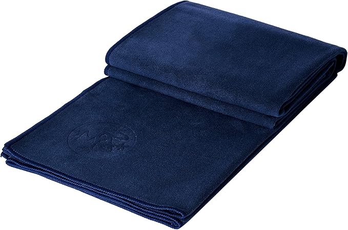 Manduka Yogitoes Yoga Towel – Rubber Grip Dots Non-Slip Bottom, Quick Dry Fitness Towel for Hot Yoga, Pilates, Exercise