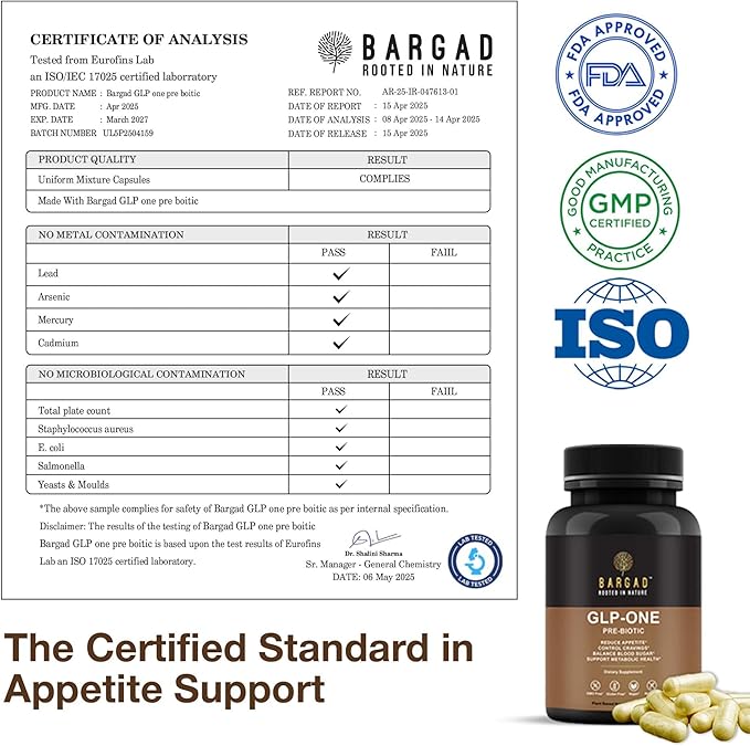 GLP-1 Supplement for Women & Men, GLP Activate Natural Formula, Hunger & Metabolism Support - Expert Formulated to Supports GLP1 Naturally | Probiotic and Prebiotic (60 Capsules)