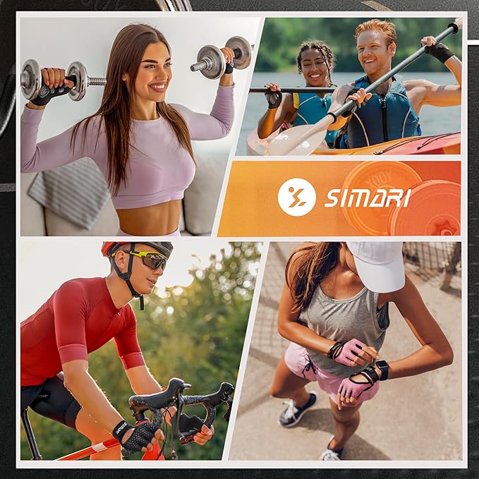 SIMARI Breathable Workout Gloves for Men and Women, Padded Weight Lifting Gloves with Great Grip, Full Palm Protection for Gym Training, Cycling, Weightlifting, Exercise, Crossfit, Climbing