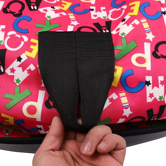 Snow Tube, Oxford Cloth Inflatable Sledding Tube with Cushion, 35.43in Towable Snow Sleds for Kids and Adult, Inflatable Sled for Outdoor Skiing, Sand Sliding, and Grass Sliding