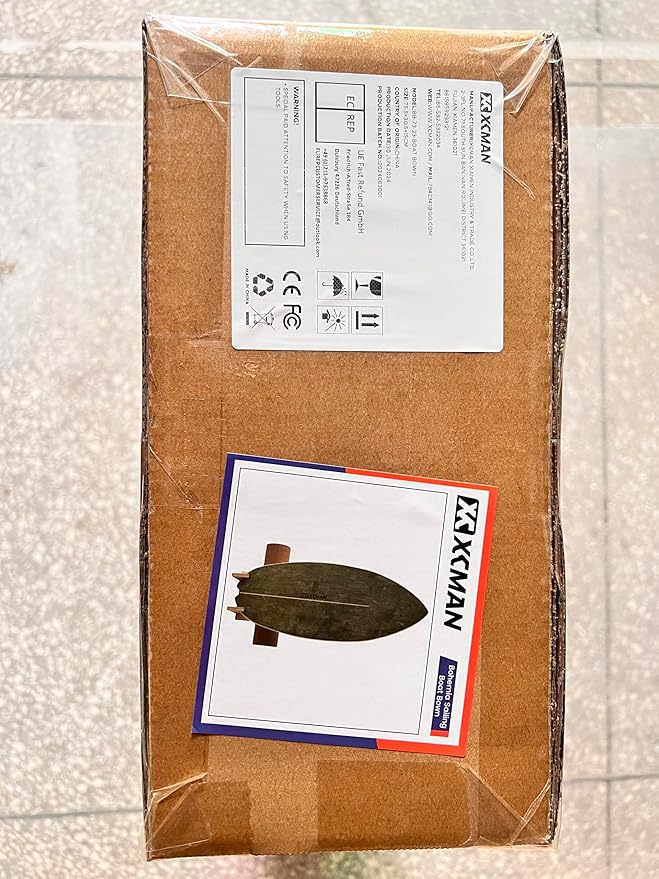 XCMAN Surf Balance Board Trainer with Roller Wooden Exercise Balancing Stability Trainer - Non Slip Surface for Adults Kids|Balance Board for Surfing,Snowboarding,Skateboarding,Hockey,Yoga Training