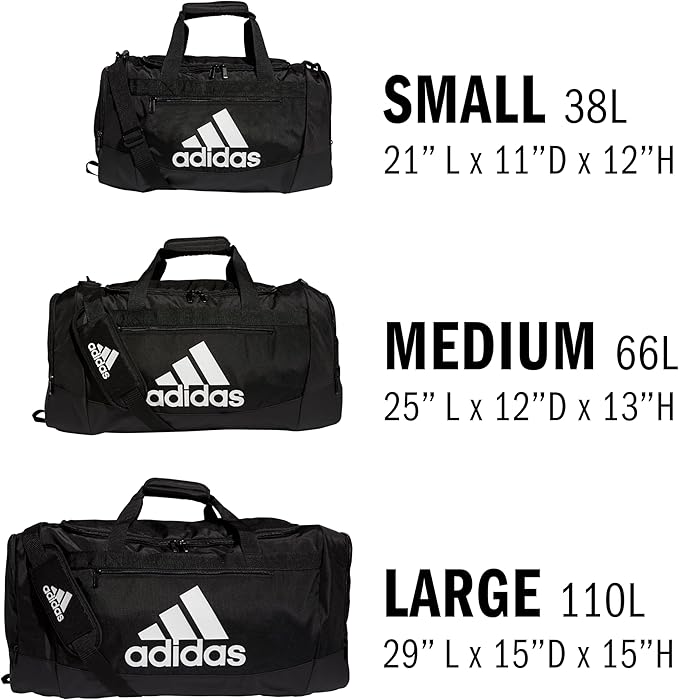 adidas Unisex Defender 4.0 Gym Duffel Bag for Men and Women, Semi Lucid Blue/Silver Metallic/Blue Spark, Small (38L)