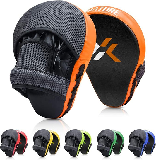 Boxing and MMA Punching Mitts - Hook & Jab Pads, Focus Punch Mitts, Target Focus Pads, and Kick Shield for Muay Thai Training