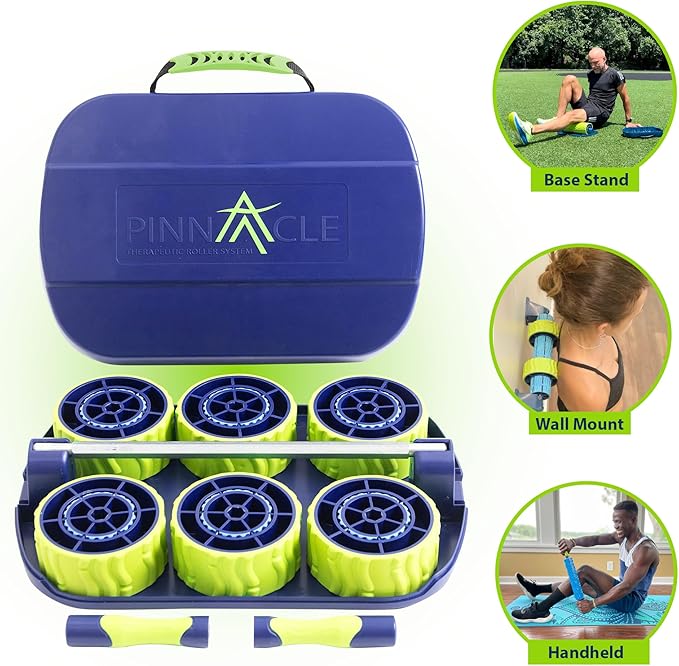 Pinnacle TRS Massage Roller - Modular Portable Muscle Roller for Sore Muscles and Full Body Adjustments