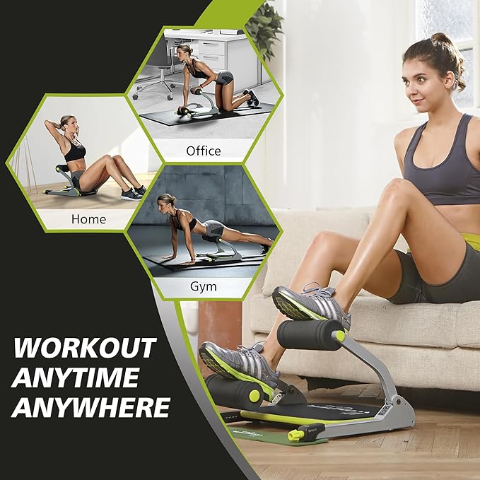 WONDER CORE SMART, Ab Machine, Ab Workout Equipment, Sit Up Machine & Exercise Equipment, Ab Crunch Machine for Stomach Workout, Ab Core Trainer Abdominal Machine for Home Gym